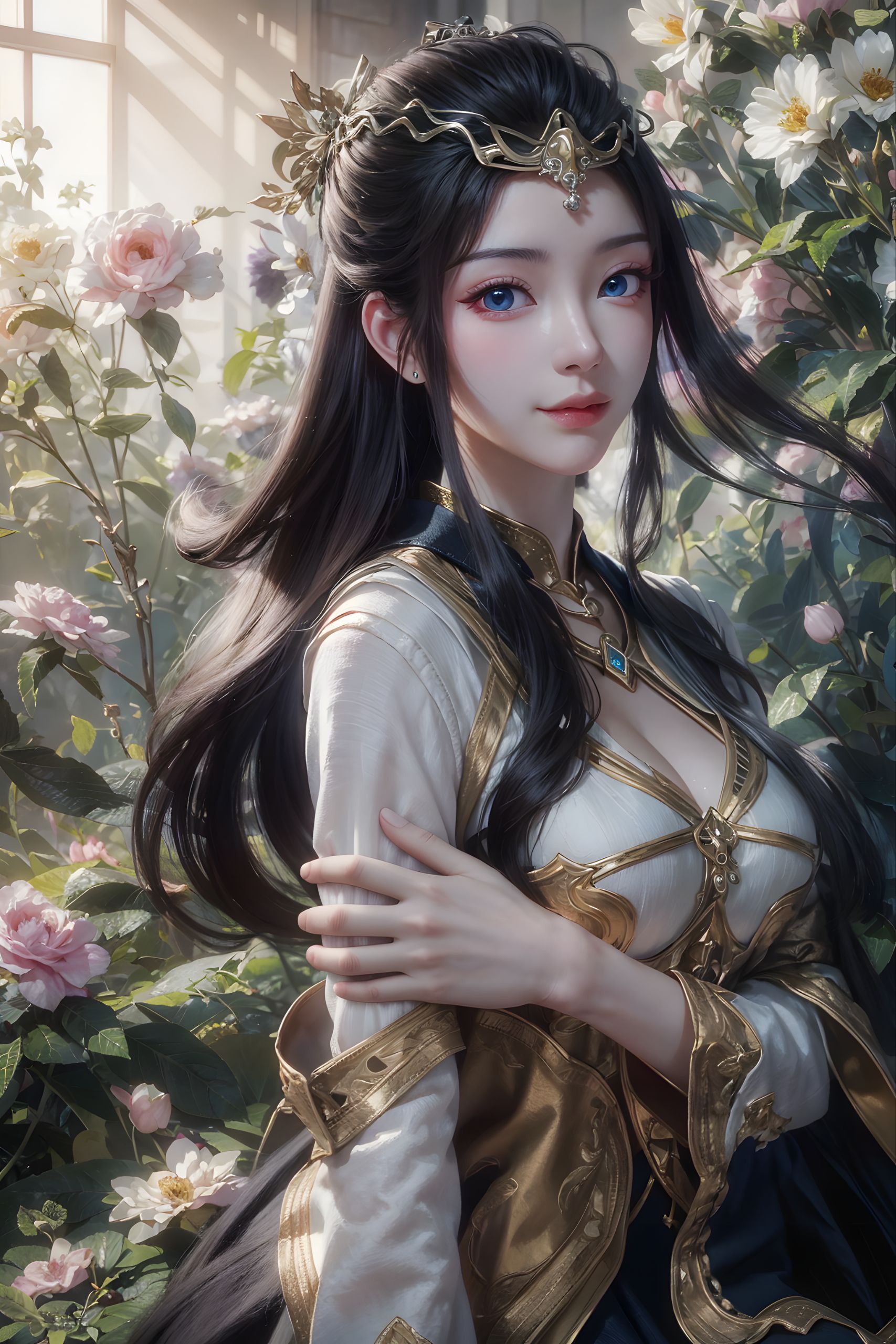 然而